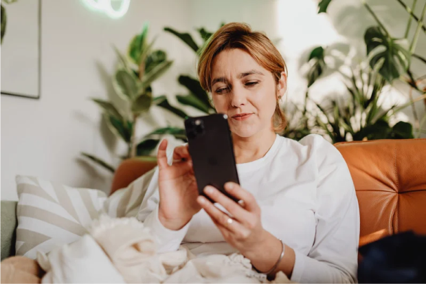 woman-sick-fit-note-access-phone
